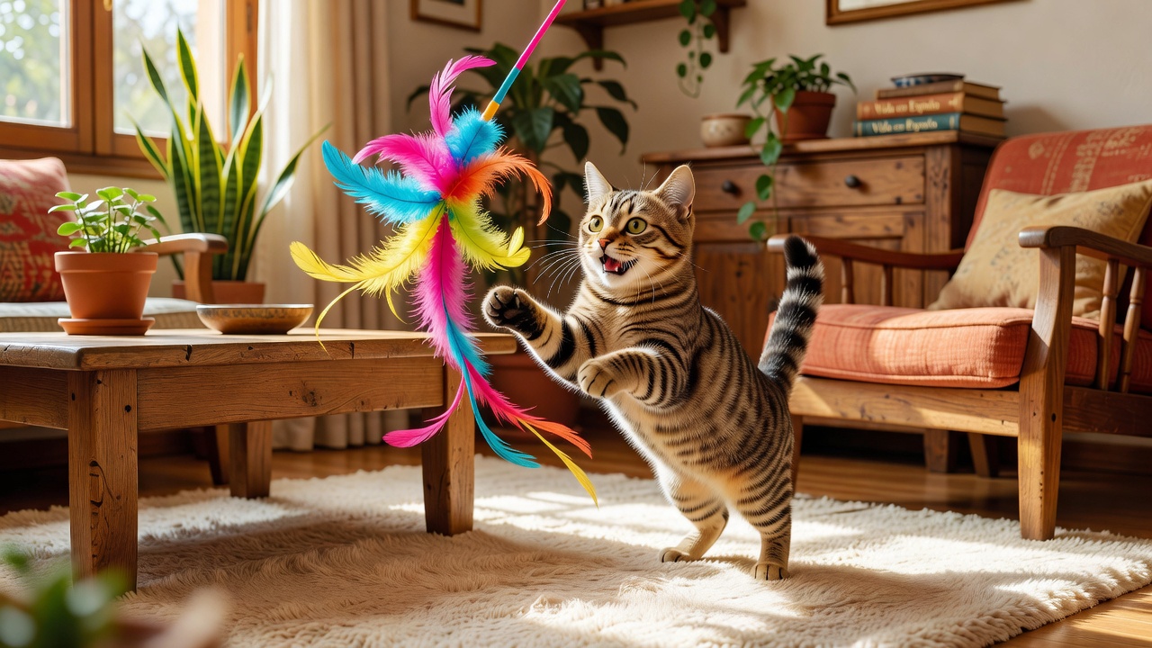 Gato jugando
